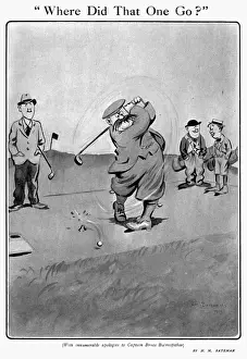 H M Bateman Art Prints: Where Did That One Go by H. M. Bateman