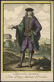 Diego De Vicuna Print: Portrait of a Spanish Admiral