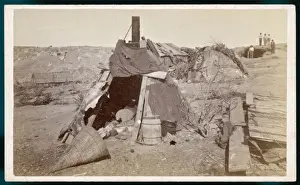 Native American Encampment Prints: Digger Camp