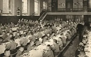 Dining Hall, Alexandra Orphanage Print, Haverstock Hill London