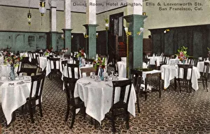 Dining Room, Hotel Arlington, San Francisco, California, USA Dining Room, Hotel Arlington, San Francisco, California, USA