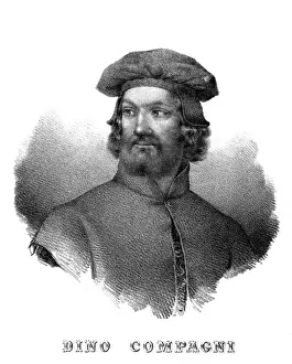 Historical Figures Of Italy Prints: Dino Compagni