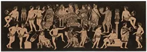 Classical Mythology Images Prints: Dionysos at a Feast