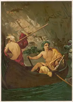 Greek Mythology Art Prints: Dionysos & Frogs