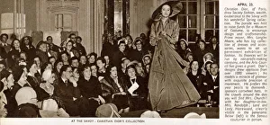 Dior fashion show at the Savoy, 1950 Dior fashion show at the Savoy, 1950