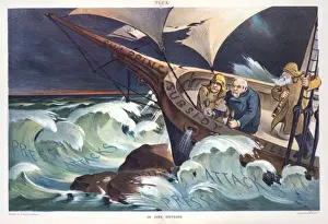 Puck Magazine Illustrations Prints: In dire distress