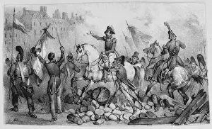 Revolutionary War Scenes Prints: Directing the Fighting