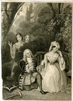 Romantic Garden Scene Prints: The Discovery