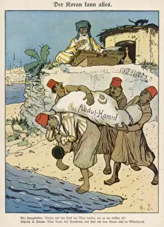 Historical Cartoons Online Prints: Disposal of Abdul-Hamid