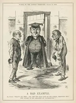 Politician Prints: Disraeli and Gladstone Print, a Carte-de-Visite