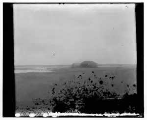 Orville And Wilbur Wright Prints: Distant view of the Wright brothers camp at Kitty Hawk, Nor