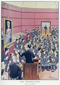 H M Bateman Art Prints: The Distraction, by H. M. Bateman