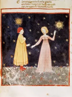 The Divine Comedy Print: Dante and Beatrix in Paradise