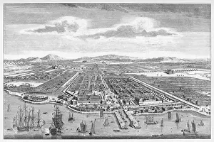 Djakarta Print, Java 19th Century Engraving