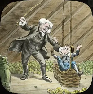 Lantern Slide Circa 1900 Prints: Doctor bounded out