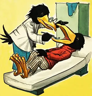 Doctor Crow Print by Mary Evans