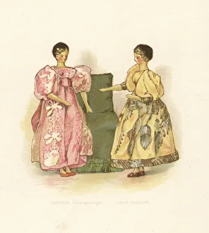 Dolls of courtiers Princess Collorowsky and Lady Pauline Dolls of courtiers Princess Collorowsky and Lady Pauline
