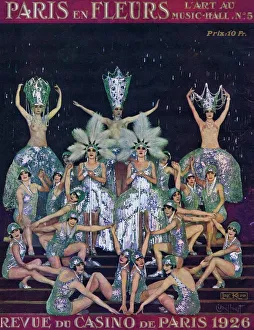 Dolly Sisters and chorus in Diamond tableaux Dolly Sisters and chorus in Diamond tableaux