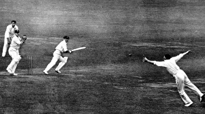 Don Bradman square cuts at Lords, 1930 Don Bradman square cuts at Lords, 1930