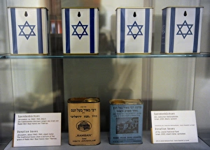 Donation boxes. Jewish Museum Berlin. Germany Donation boxes. Jewish Museum Berlin. Germany