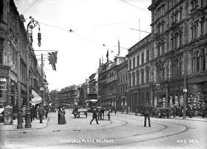 Early 1900s Horse Drawn Vehicles Prints: Donegall Place