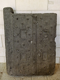 Door. Basalt. Tiberias. Roman period. 2nd-3rd century AD Door. Basalt. Tiberias. Roman period. 2nd-3rd century AD