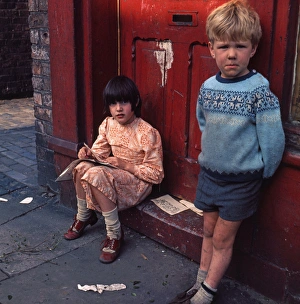 Doorstep Artist 2. . Light Pipe Hall Road, Stockton 1970s Doorstep Artist 2. . Light Pipe Hall Road, Stockton 1970s
