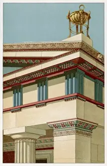Classical Building Design Prints: Doric Temple