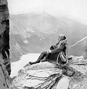 Dorothy Pilley, English climber in Glacier National Park Dorothy Pilley, English climber in Glacier National Park
