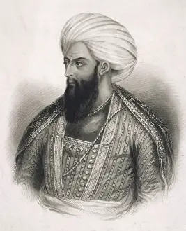 Dost Mohammed Khan Print - 19th Century Portrait