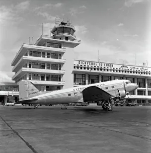 Douglas C-47 G-AKGX Cyprus Airways Beirut 1955 Douglas C-47 G-AKGX Cyprus Airways Beirut 1955