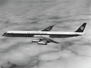 Vintage Airplane Transport Prints: Douglas DC-8 63 -KLM