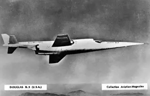 Douglas X-3 Stiletto Advanced Jet Fighter Print circa 1950