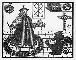 Illustration Prints: Doctor Faustus Print - Engraved Frontispiece