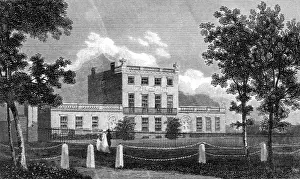 Prints of South London : the home of Dr Lettsom, a famous - and consequently wealthy - doctor in the 18th century. Date: circa 1805 Camberwell Prints: Dr Lettsoms Home South London Print circa 1805