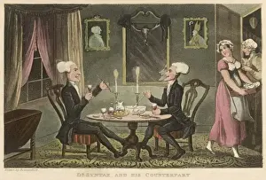 Dr Syntax Print: A 19th-century Etching of a Gentleman