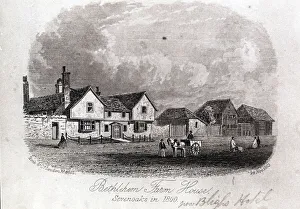 Drawing of the Blighs Hotel , Sevenoaks, Kent Drawing of the Blighs Hotel , Sevenoaks, Kent