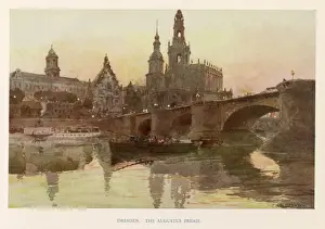 Augustus Bridge Germany Prints: Dresden / Augustus Bridge