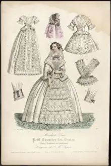 Vintage Lingerie Prints: Dress Lingerie 1855