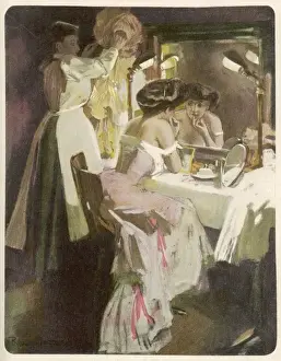 Vintage Beauty Standards Prints: At Dressing Table