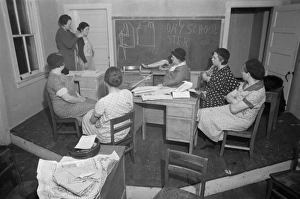 Dressmaking group, Westmoreland Homesteads, Mount Pleasant Dressmaking group, Westmoreland Homesteads, Mount Pleasant