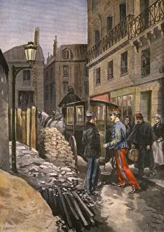 French Army Officer Prints: Dreyfus / Picquart Arrest