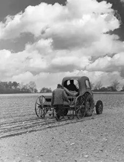 British Farming Practices Prints: Drilling Sugar Beet