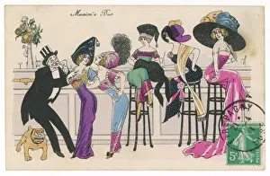 Edwardian Era Entertainment Prints: DRINKS AT MAXIMs 1911