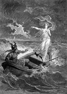 Druidess / Vercingetorix Print circa 60 BC