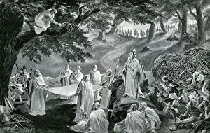 Druids Cut Mistletoe Print