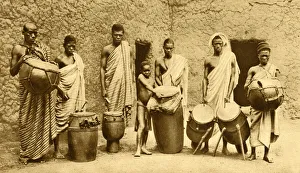 Drummers of the King of Buntuku, Gold Coast, West Africa Drummers of the King of Buntuku, Gold Coast, West Africa