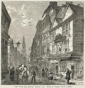 English Historical Landmarks Prints: DRURY LANE