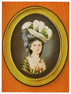 Du Barry - Miniature Print of Jeanne Bécu, Comtesse du Barry