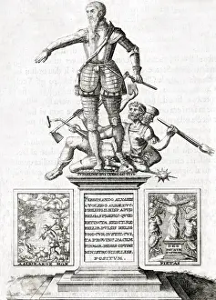Duc of Alba Print: Spanish General Trampling Enemies